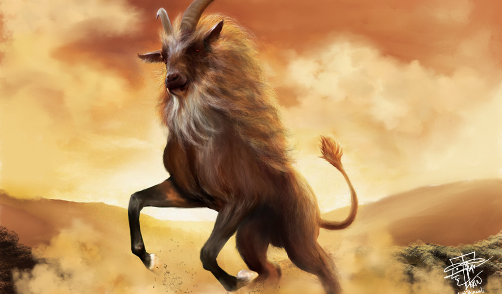 Рисунок козерог