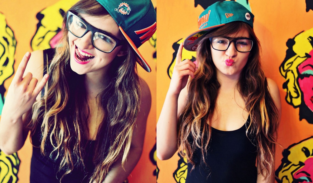 Молодая девушка, swag