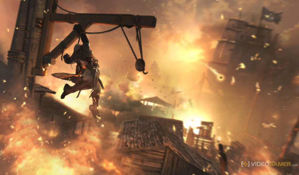 Assassin's creed IV огонь