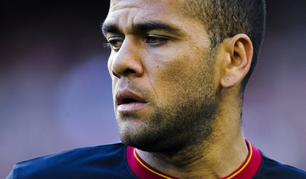 Барселона Даниэл Алвес крупным планом