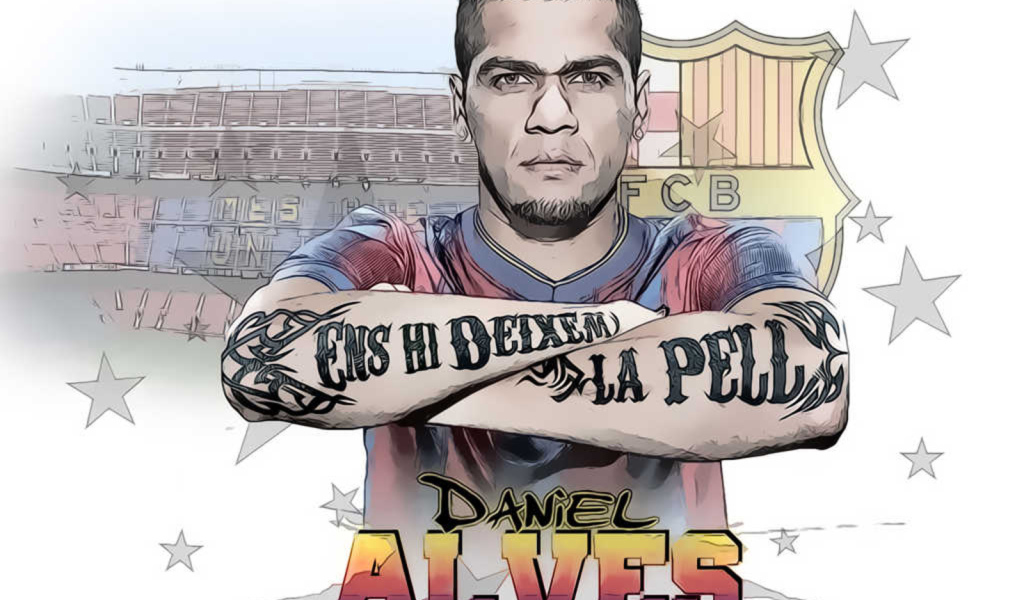 Барселона Даниэл Алвес татуировки