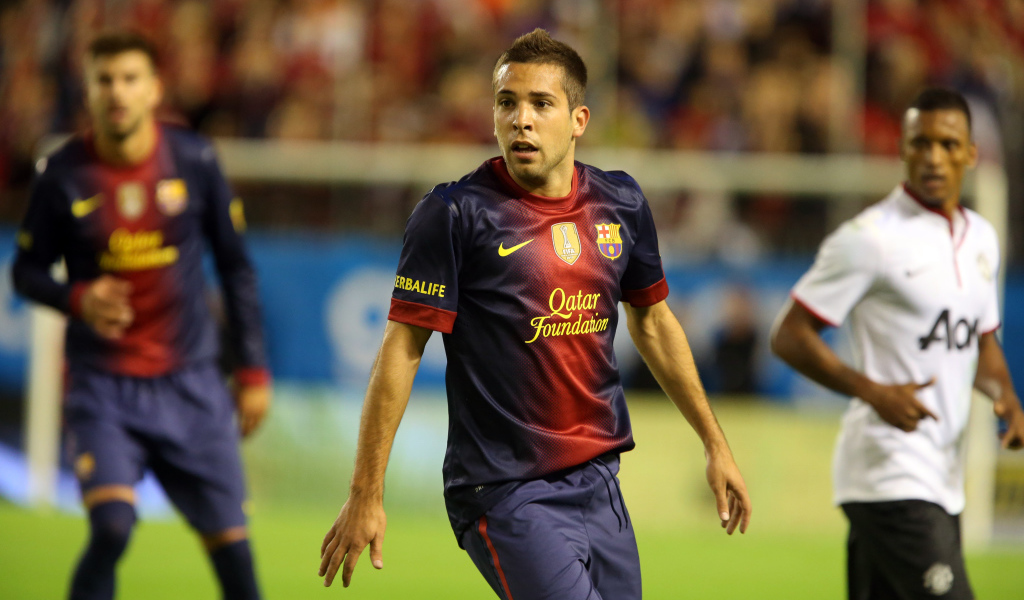 Барселона Хорди Альба в середине игры