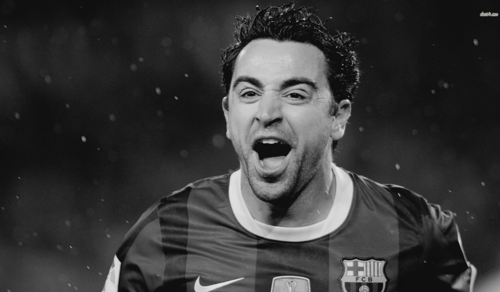 Барселона Хави Эрнандес в темных тонах