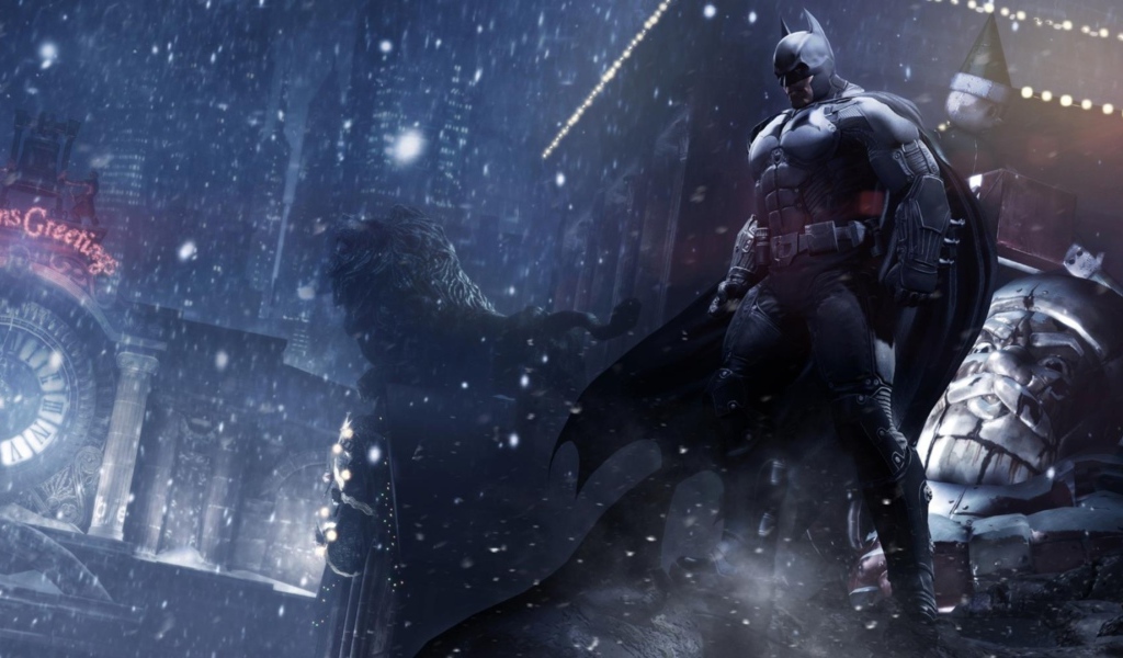 Batman: Arkham Origins Бэтмен на крыше