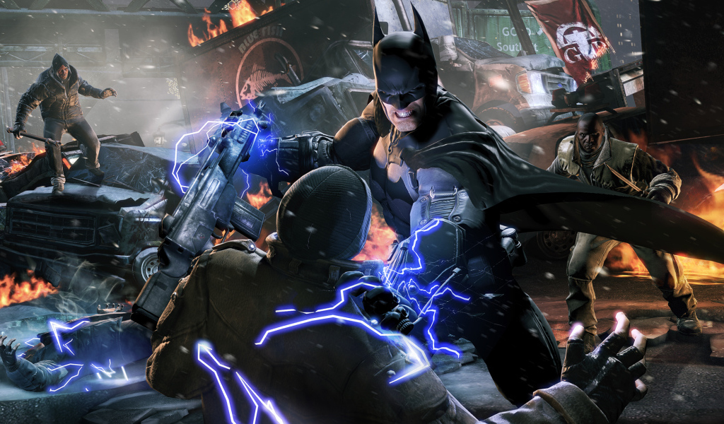 Batman: Arkham orgins битва