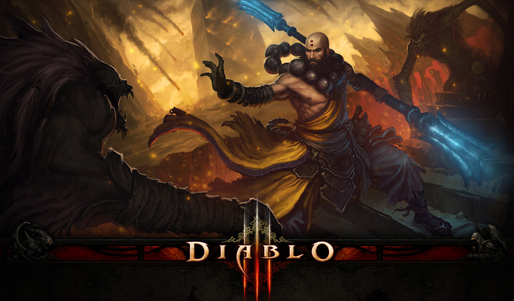 Diablo III: монах использует заклинание