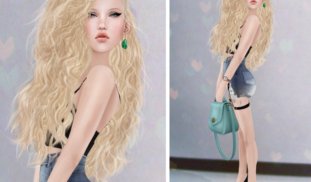 Рисунок, девушка swag