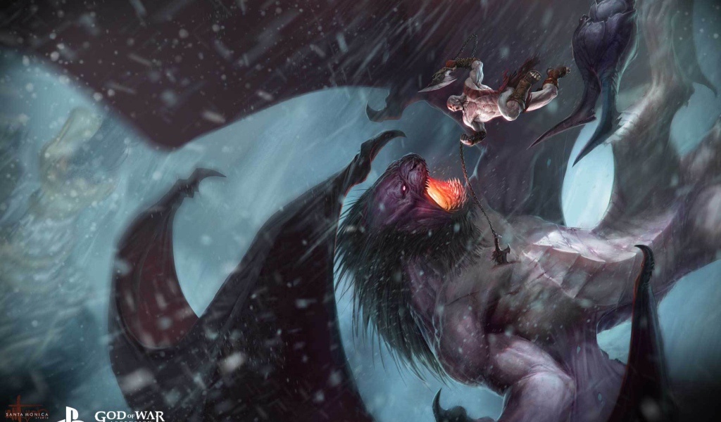 God of War: Ascension: борьба с драконом