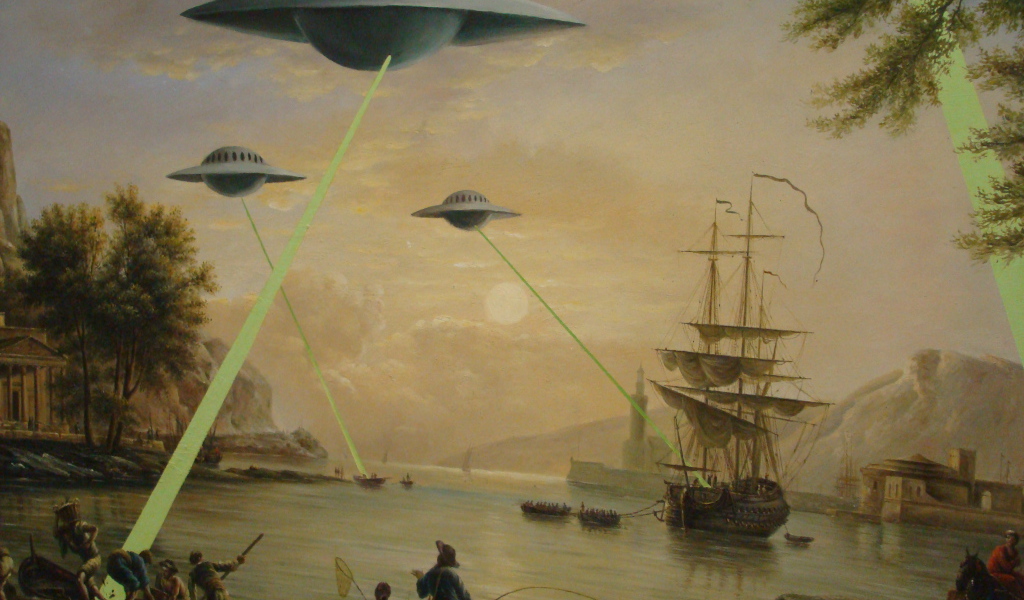 Граффити НЛО в далёком прошлом