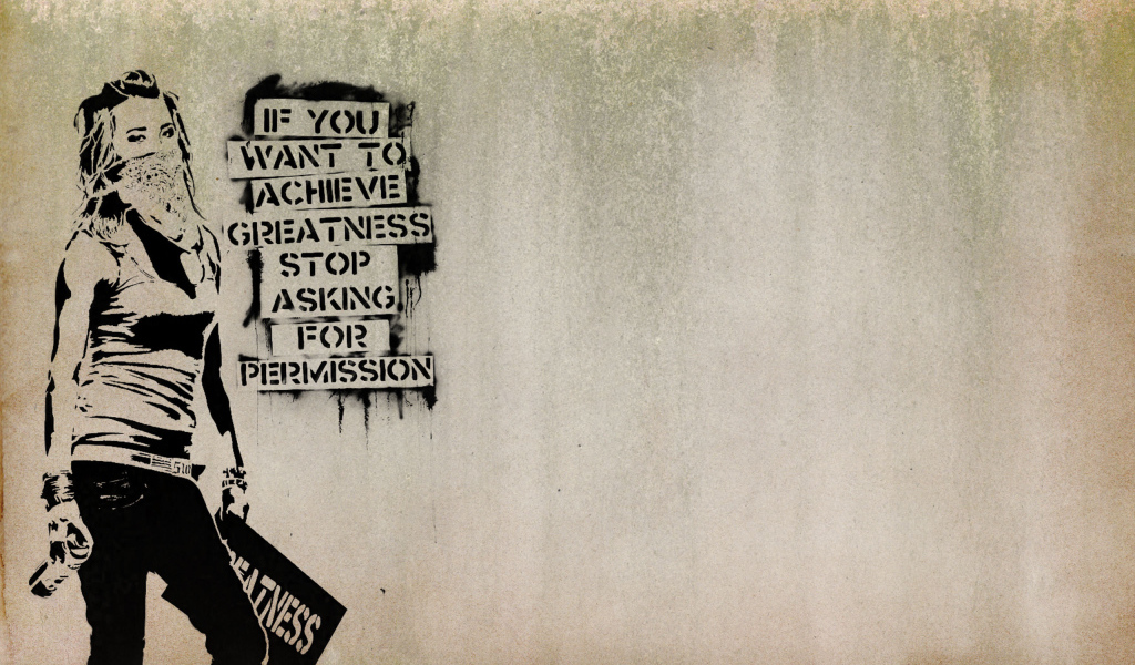 Граффити, не спрашивай разрешения, Бэнкси