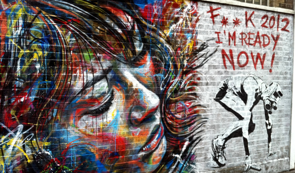 Граффити Лицо девушки