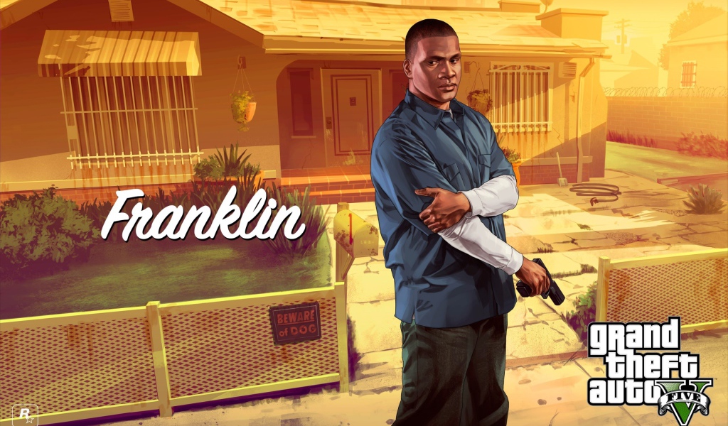 Grand Theft Auto V Франклин.
