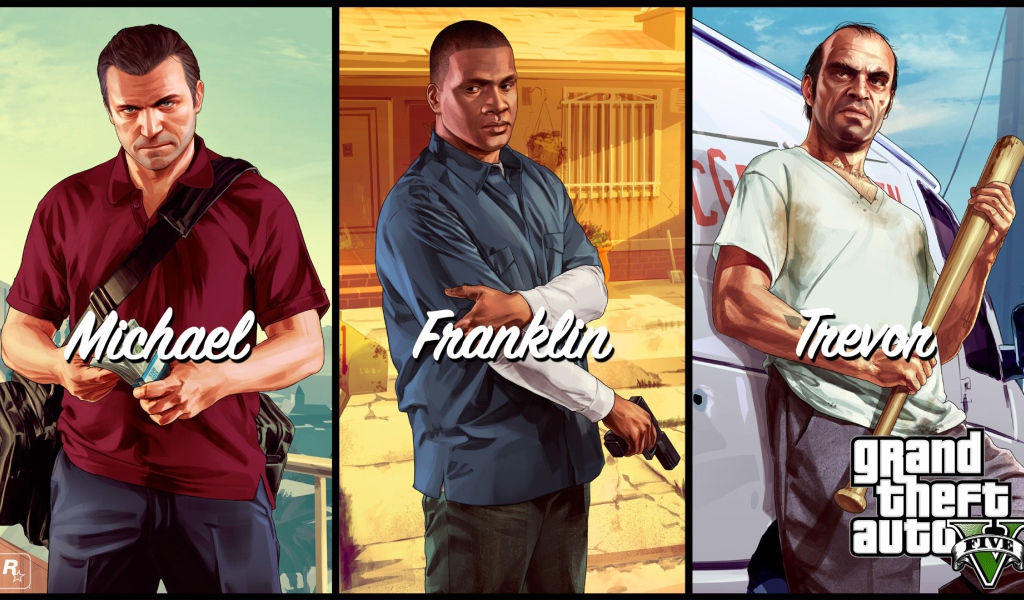 Grand Theft Auto V все герои