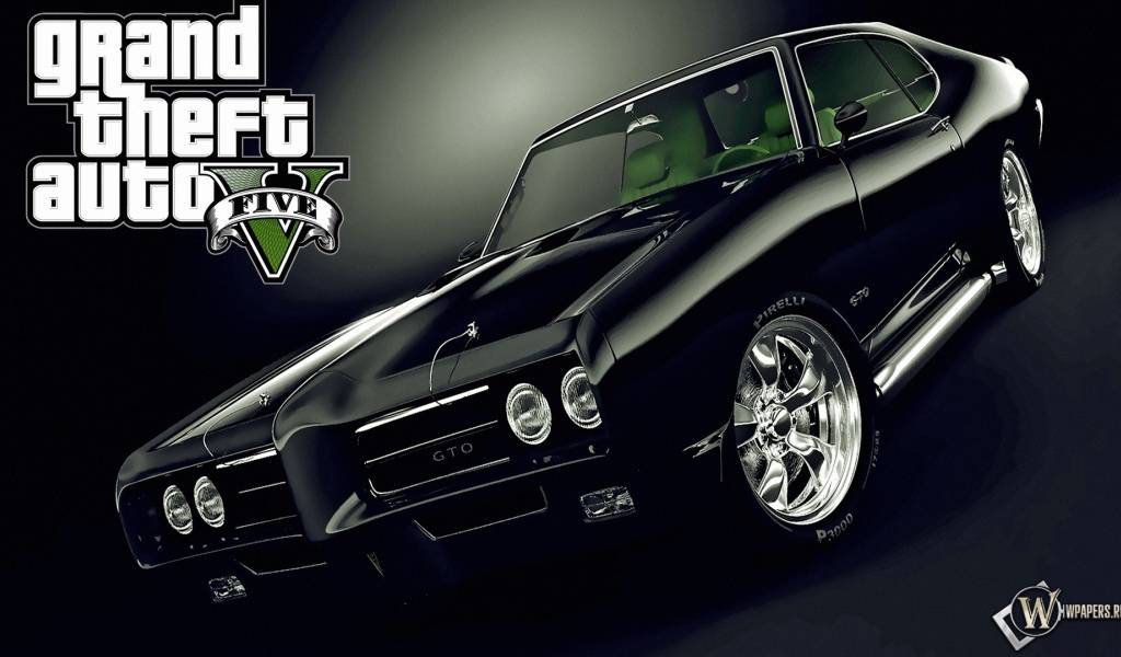 Grand Theft Auto V черный автомобиль
