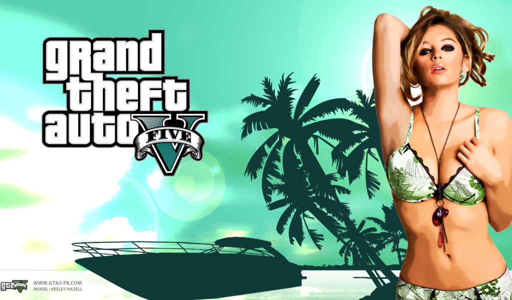 Grand Theft Auto V зеленый пляж