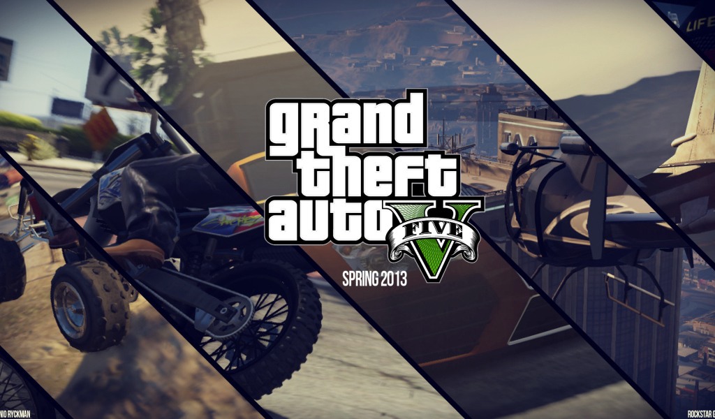 Grand Theft Auto V мотоцикл вертолет