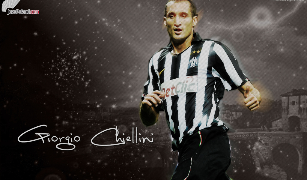 Ювентус Джорджо Кьеллини в темных тонах