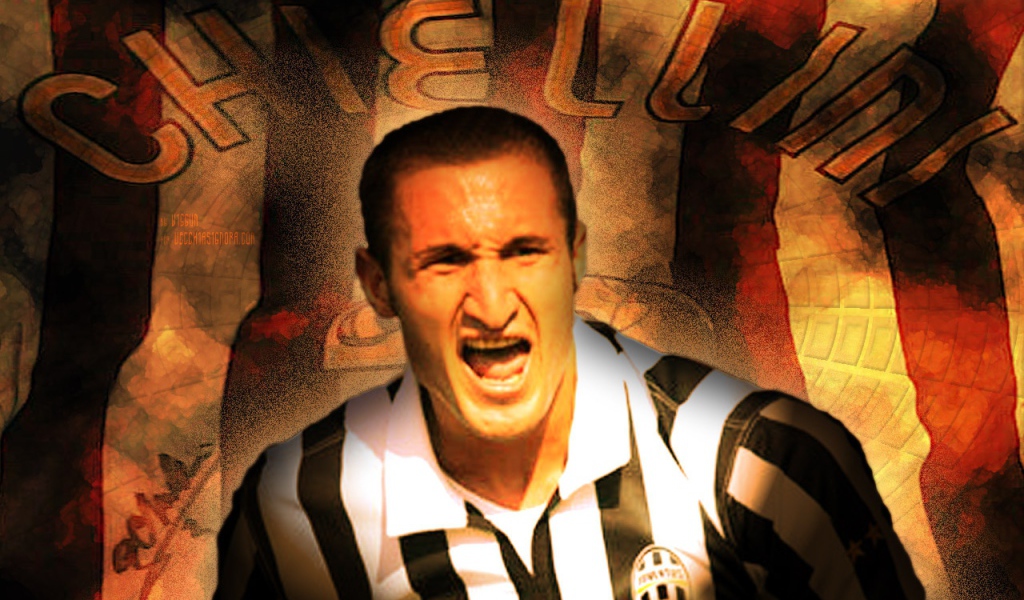 Ювентус Джорджо Кьеллини в огне