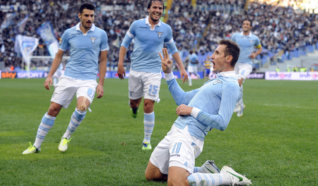 Лацио Мирослав Клозе забил гол