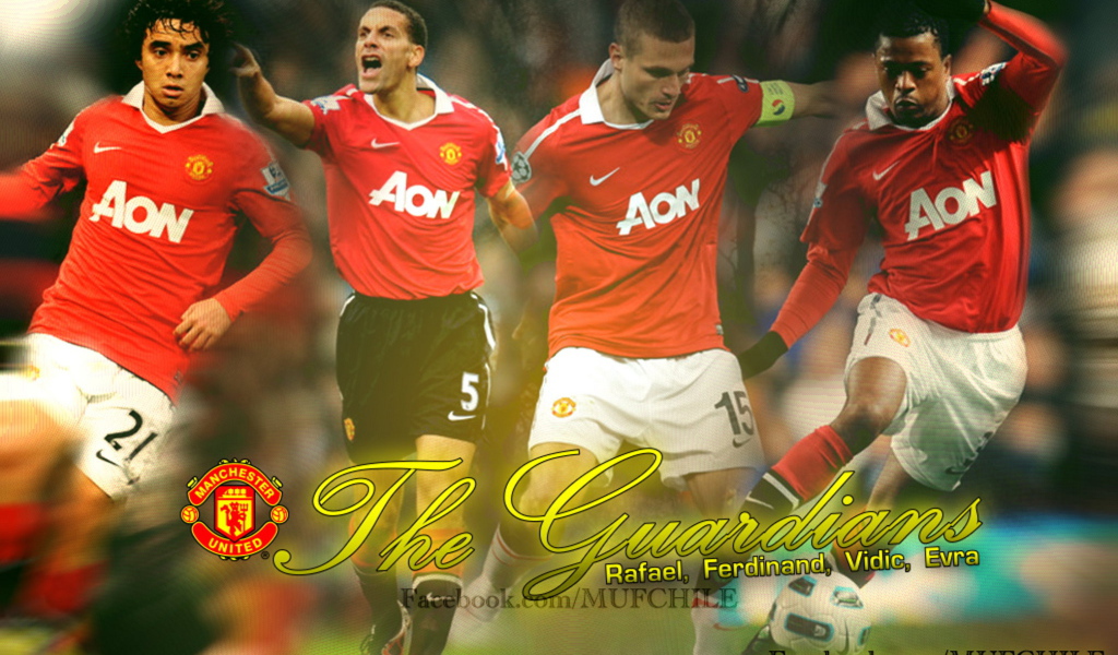 Манчестер Юнайтед Неманья Видич и другие защитники