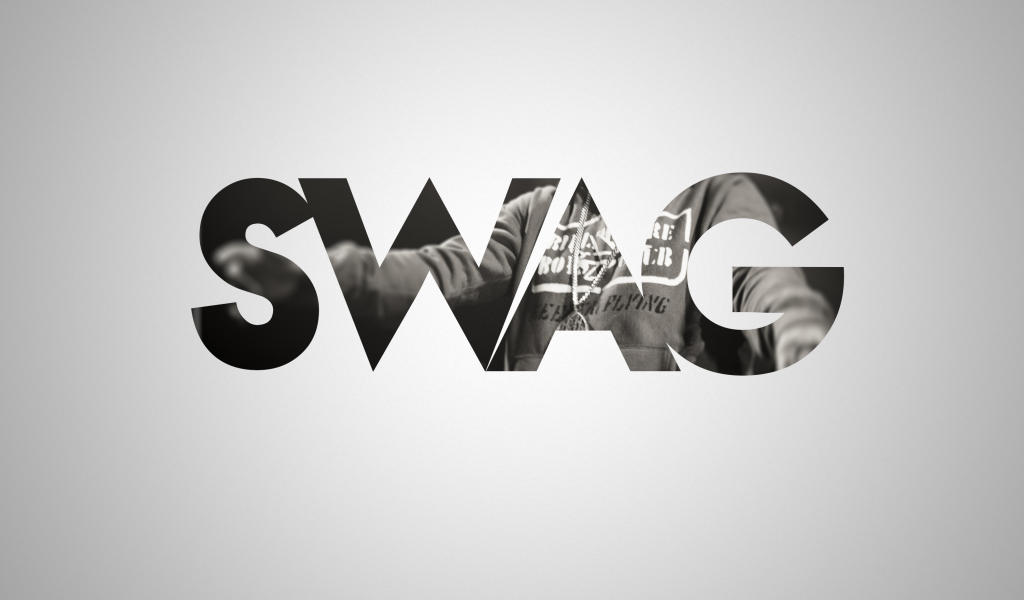 SWAG на сером фоне