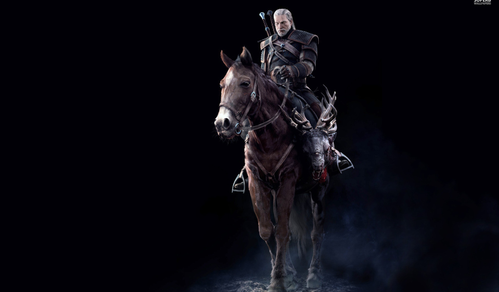 The Witcher 3: Wild Hunt: герой на коне