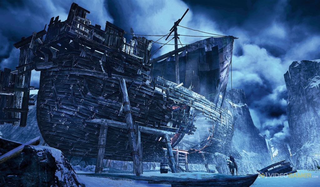 The Witcher 3: Wild Hunt: старый корабль