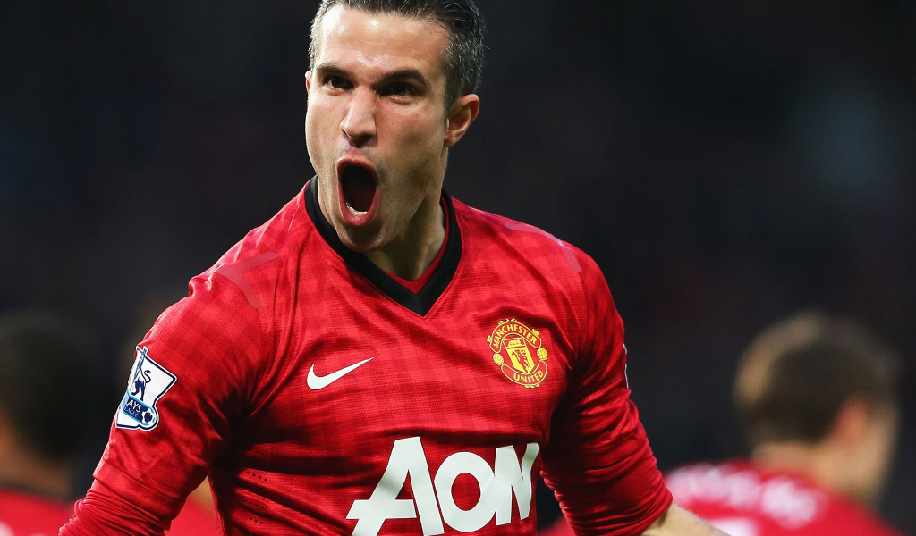 Нападавший номер 20 из Манчестер Юнайтед Робин ван Перси