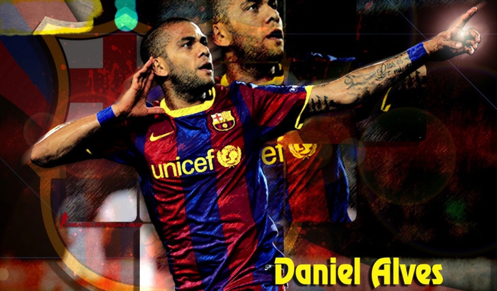 Лучший футболист Барселоны Даниэл Алвес