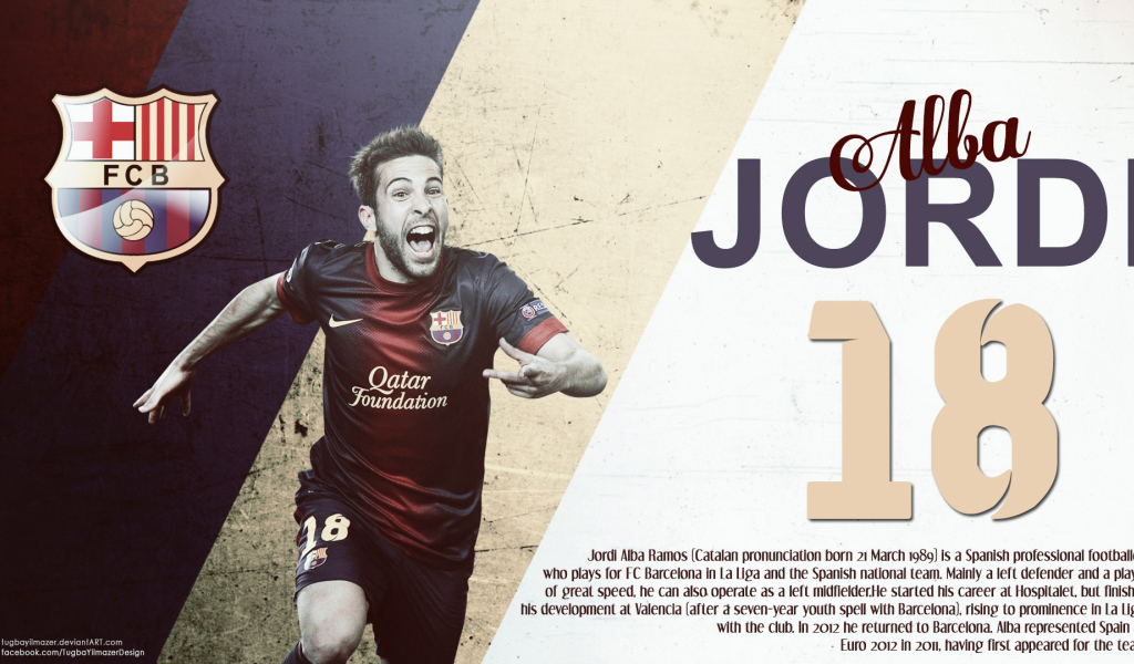 Лучший футболист Барселоны Хорди Альба