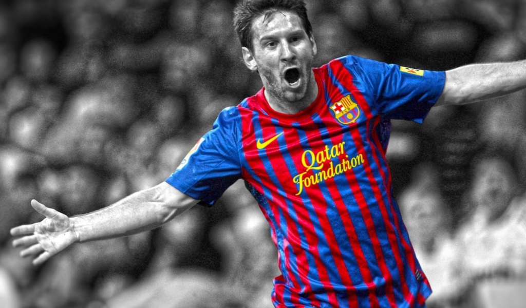 The best football player of Barcelona Lionel Messi