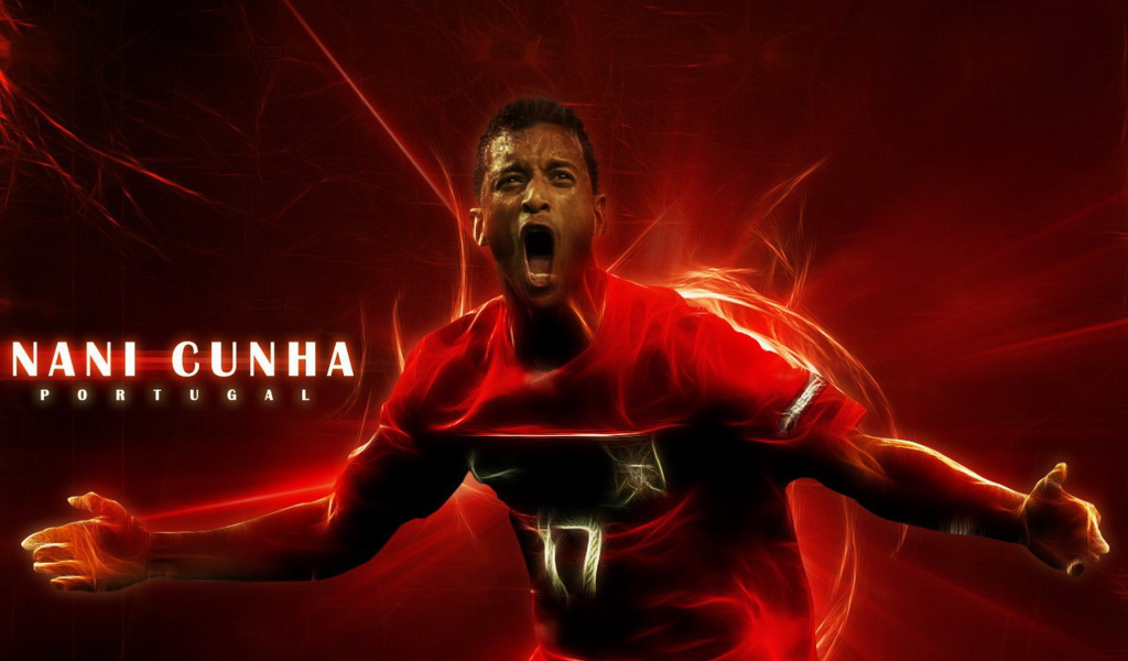 Лучший футболист Манчестер Юнайтед Луиш Нани в огне