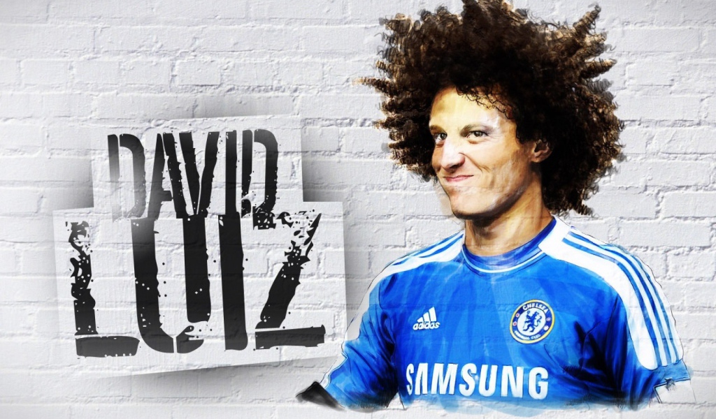  Лучший игрок Челси Давид Луис в афро стиле