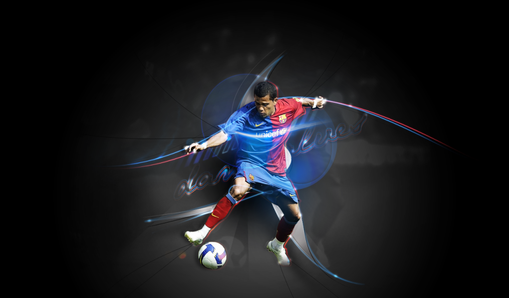 Защитник номер 2 Барселоны Даниэл Алвес