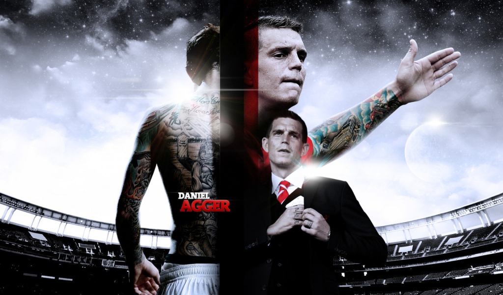 The defender of Liverpool Daniel Agger