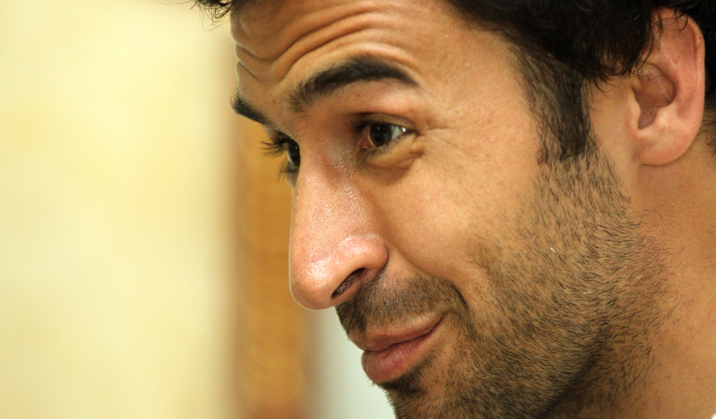 Футболист Аль-Садд Рауль Гонсалес крупным планом