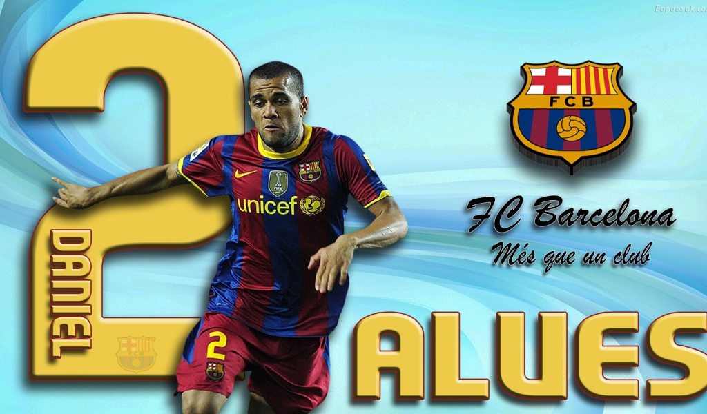 Футболист Барселоны Даниэл Алвес