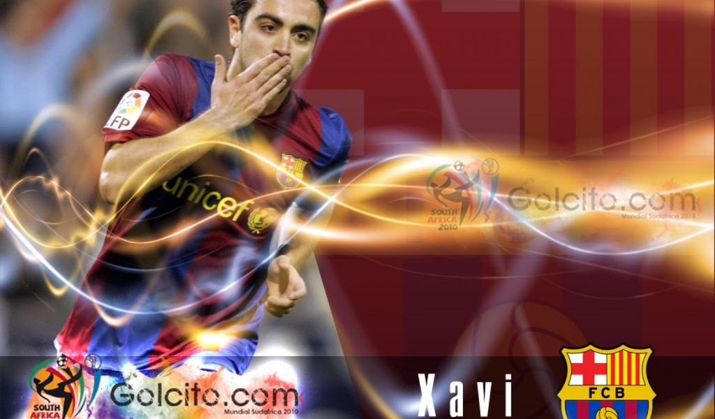 Футболист Барселоны Хави Эрнандес благодарит своих поклонников