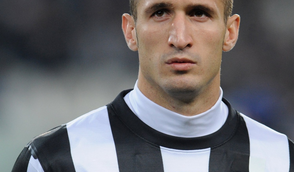 Полузащитник Ювентуса Джорджо Кьеллини крупным планом