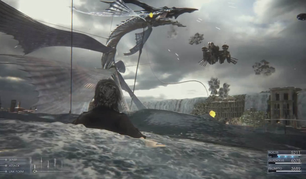 Лицо героя игры Final Fantasy XV