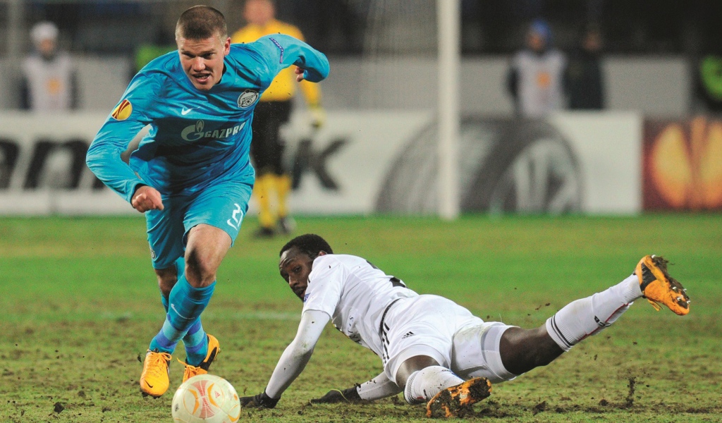 Игрок номер 35 московского ЦСКА Игорь Акинфеев