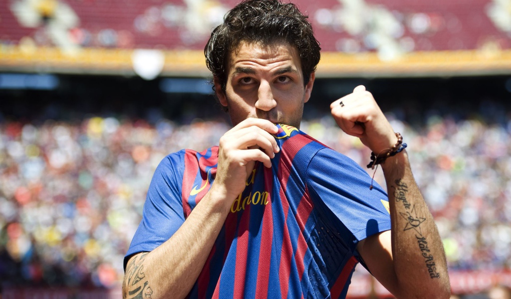 The player of Barcelona Francesc Fabregas loves his club