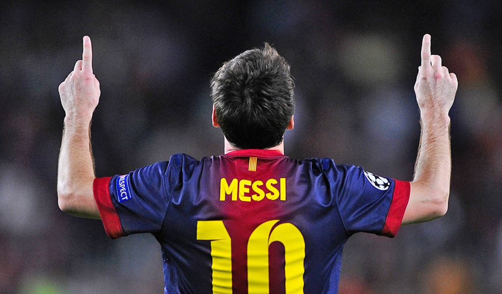 The player of Barcelona Lionel Messi