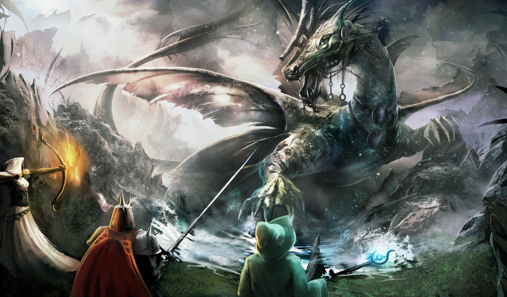 Trine 2 Complete Story: сражаются с драконом