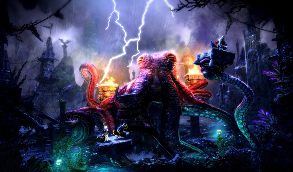 Trine 2 Complete Story: гигантский осьминог