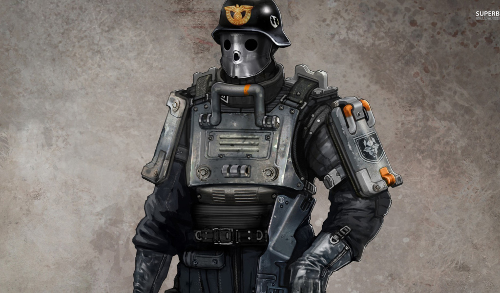 Wolfenstein The New Order: the patrol soldier