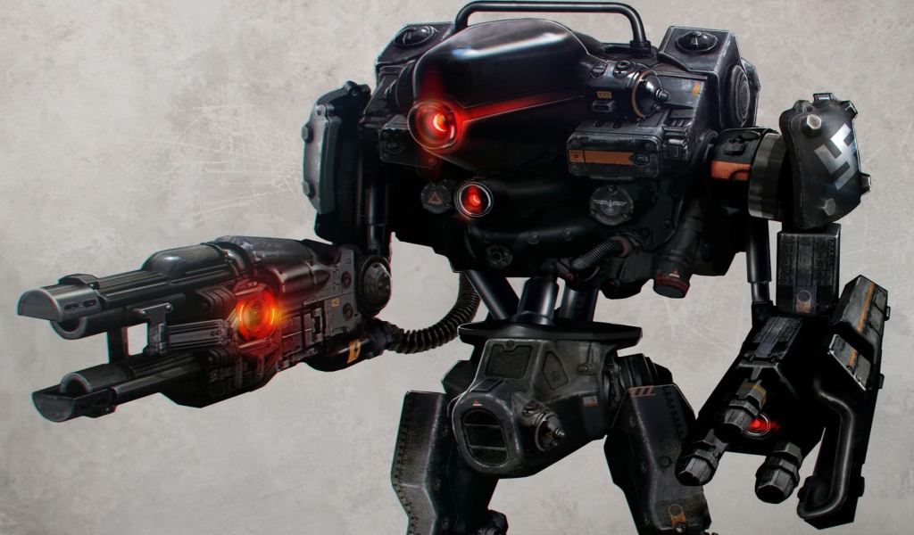 Wolfenstein New Order: мощный робот