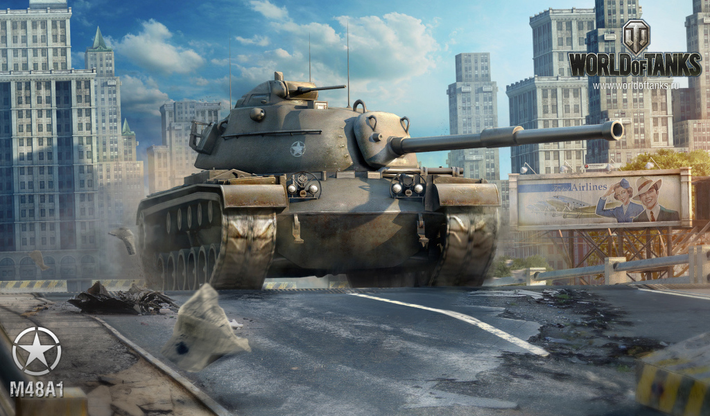 World of Tanks: американский танк M48A1