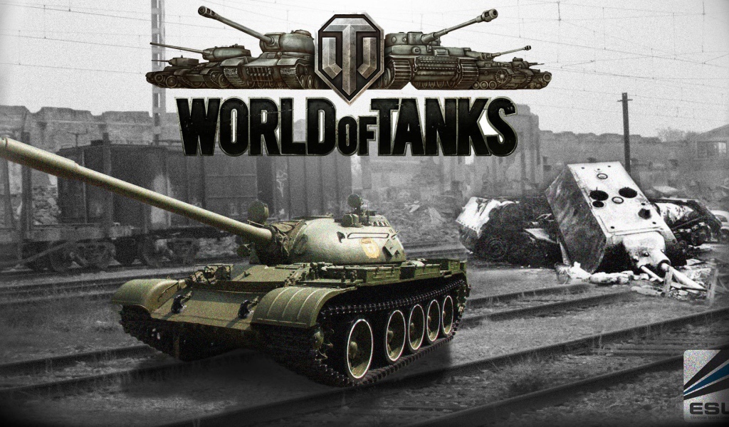 World of Tanks: танковое сражение в железнодорожной станции