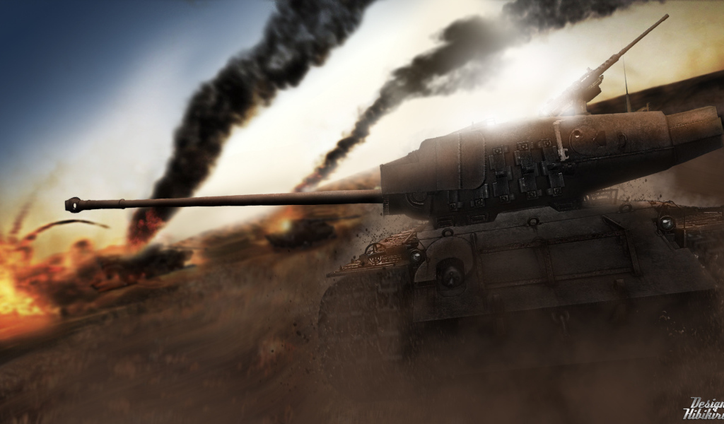 World of Tanks: танк на поле боя